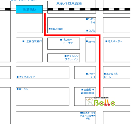 ベル東京の地図